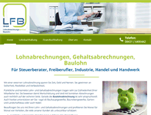 Tablet Screenshot of lfb-lohnabrechnung.de